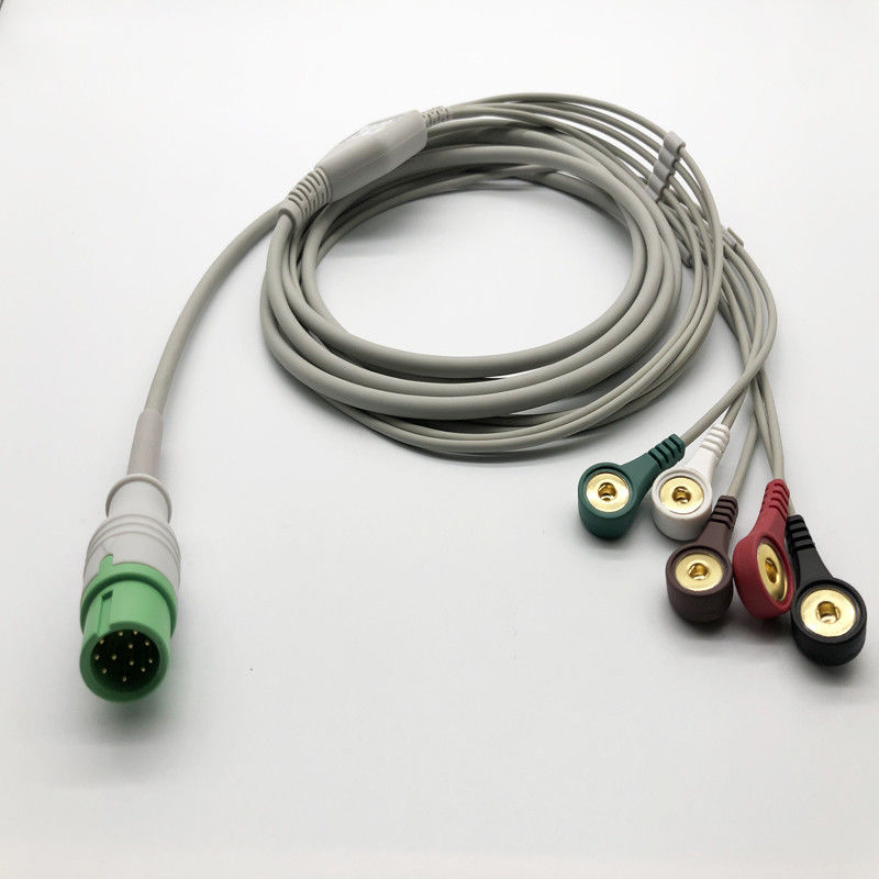 Comen 3 Lead 12 Pin ECG καλώδιο ECG άμεσης σύνδεσης για STAR8000E STAR8000F STAR8000H