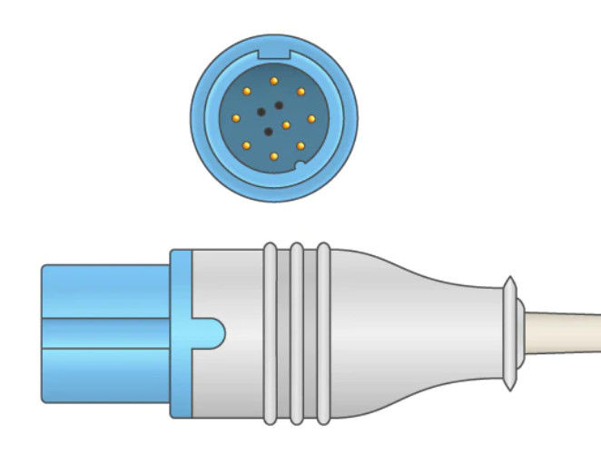15-031-0007 Spo2 Sensor Cable Extension Γκρι χρώμα Υλικό TPU