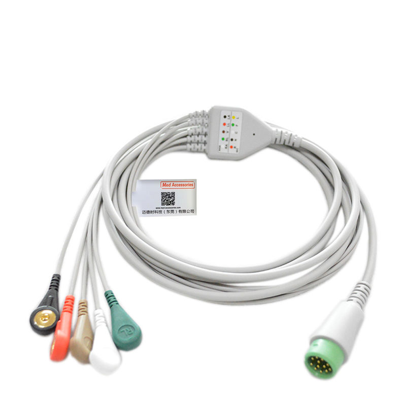 Comen 3 Lead 12 Pin ECG καλώδιο ECG άμεσης σύνδεσης για STAR8000E STAR8000F STAR8000H