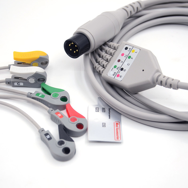 Mindray φορητό αισθητήρα ανιχνευτή Spo2 στρογγυλός σύνδεσμος καλώδιο οξυμετρητή παλμού