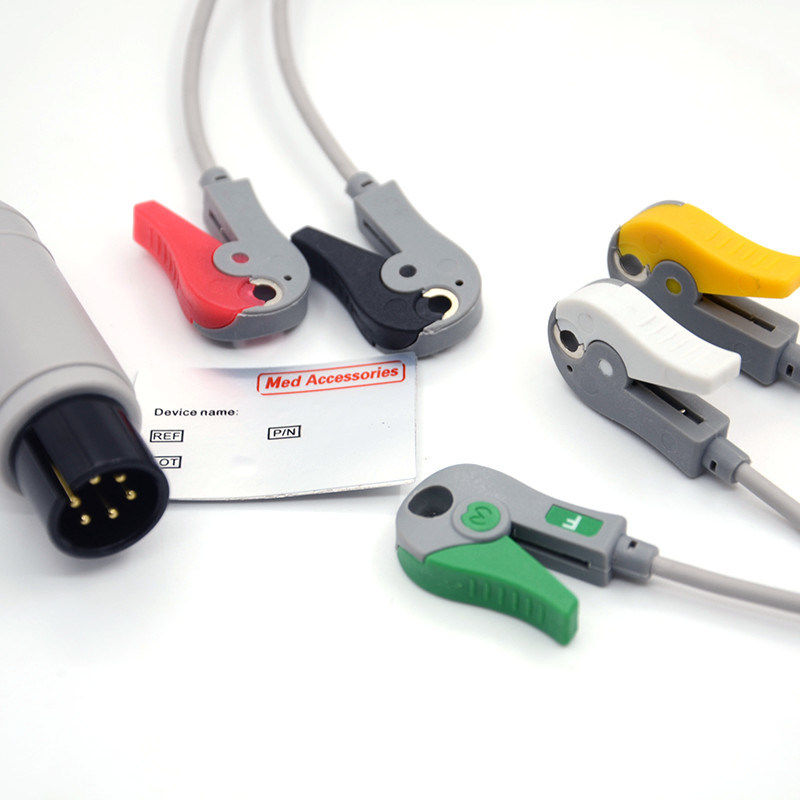 Mindray φορητό αισθητήρα ανιχνευτή Spo2 στρογγυλός σύνδεσμος καλώδιο οξυμετρητή παλμού