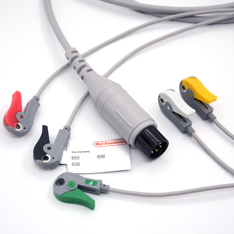 Mindray φορητό αισθητήρα ανιχνευτή Spo2 στρογγυλός σύνδεσμος καλώδιο οξυμετρητή παλμού