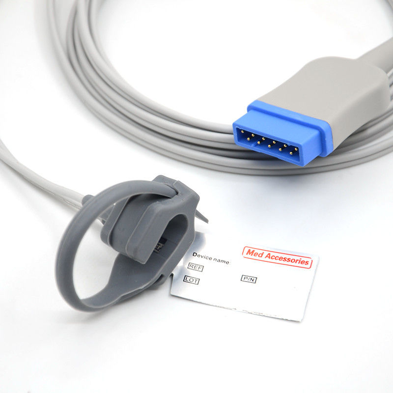 Επαναχρησιμοποιήσιμο για ενήλικες Soft tip spo2 Sensor Probes straps spo2 sensor συμβατό με τον GE Marquette 11pin Ge spo2 αισθητήρα