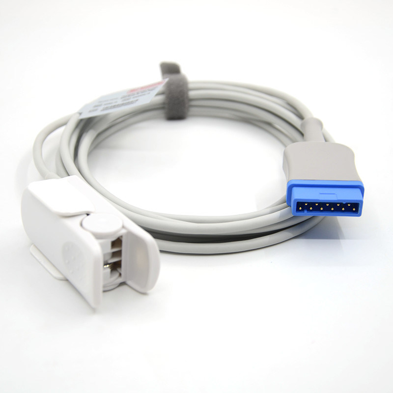 GE 11 καρφίτσες Μεγάλων δάχτυλο TPU Gray Spo2 Sensor Cable Single Pack για όλους τους τύπους ασθενών CE πιστοποιημένο