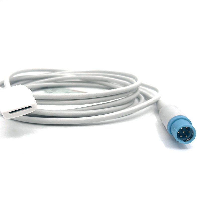 TPU Gray Spo2 Sensor Cable Single Pack για όλους τους τύπους ασθενών για Masimo 7 Pin To Drager