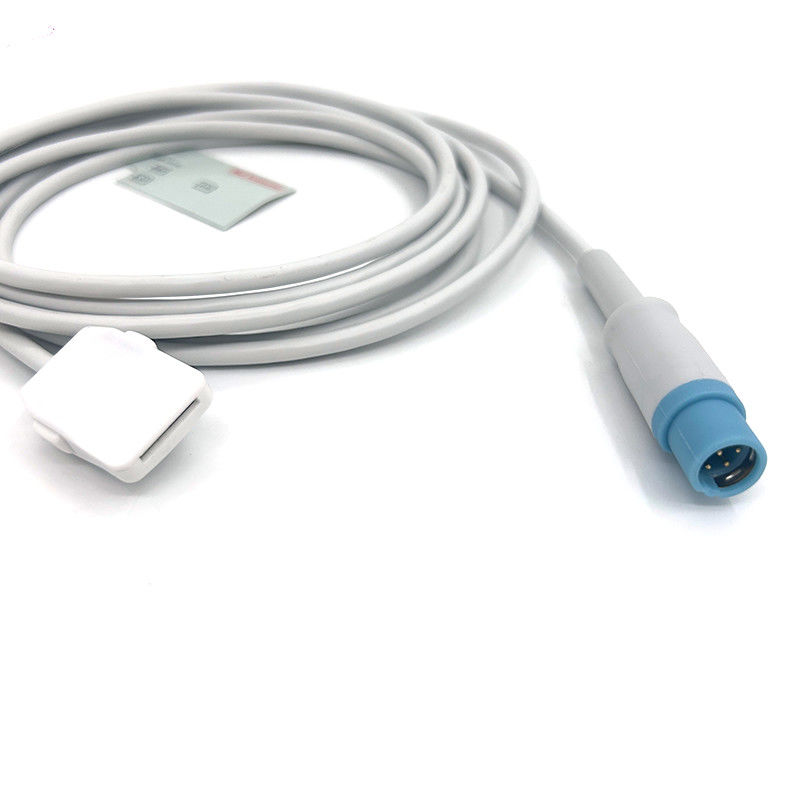 TPU Gray Spo2 Sensor Cable Single Pack για όλους τους τύπους ασθενών για Masimo 7 Pin To Drager