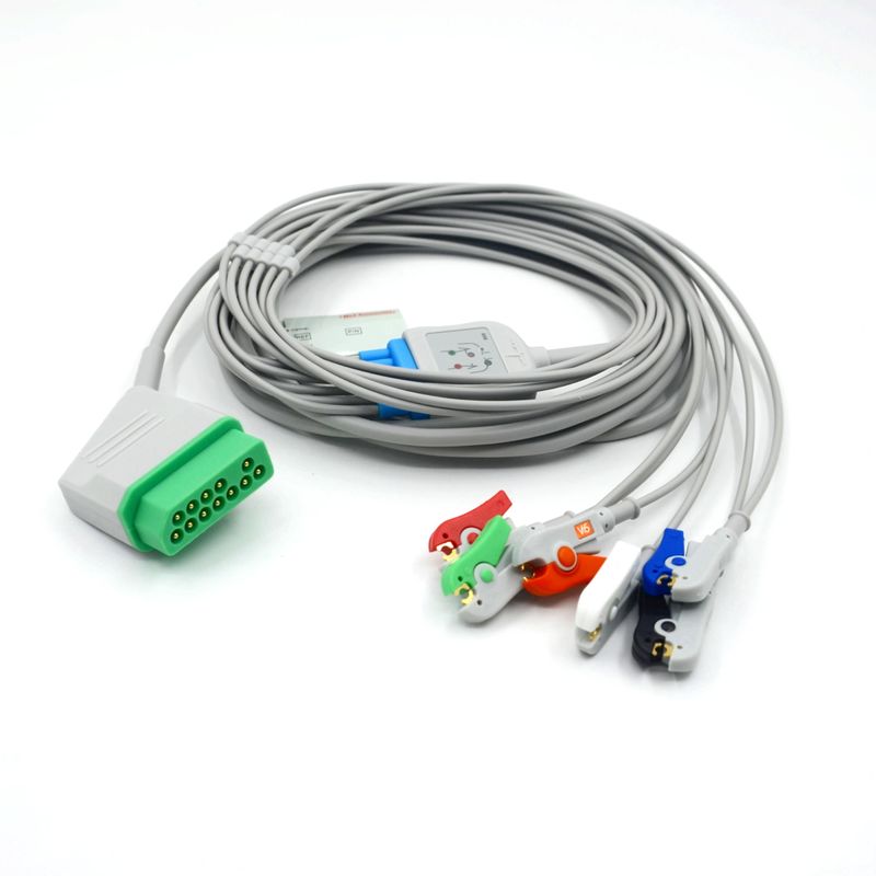 Συμβατό Nihon Kohden 12 Pin 6 Leads ECG Monitor Καλώδιο για ιατρικά αξεσουάρ
