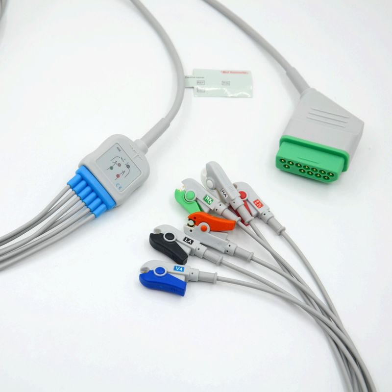 Συμβατό Nihon Kohden 12 Pin 6 Leads ECG Monitor Καλώδιο για ιατρικά αξεσουάρ