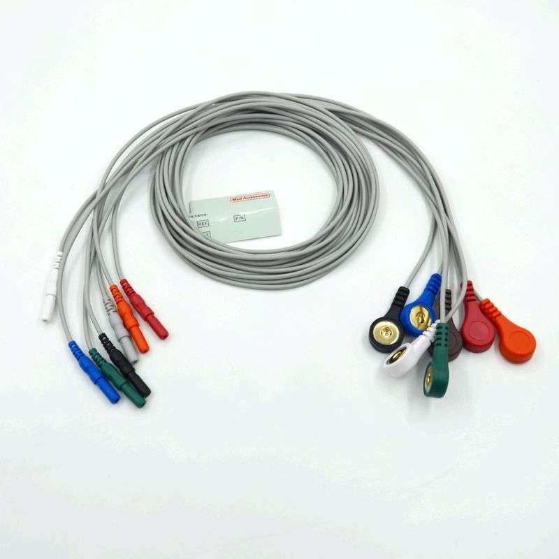 Υψηλής ποιότητας Din τύπου 7 Lead Snap Holter Recorder
