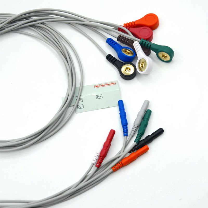 Υψηλής ποιότητας Din τύπου 7 Lead Snap Holter Recorder