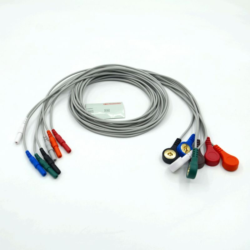 Υψηλής ποιότητας Din τύπου 7 Lead Snap Holter Recorder