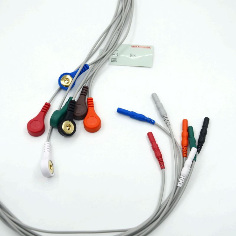 Υψηλής ποιότητας Din τύπου 7 Lead Snap Holter Recorder