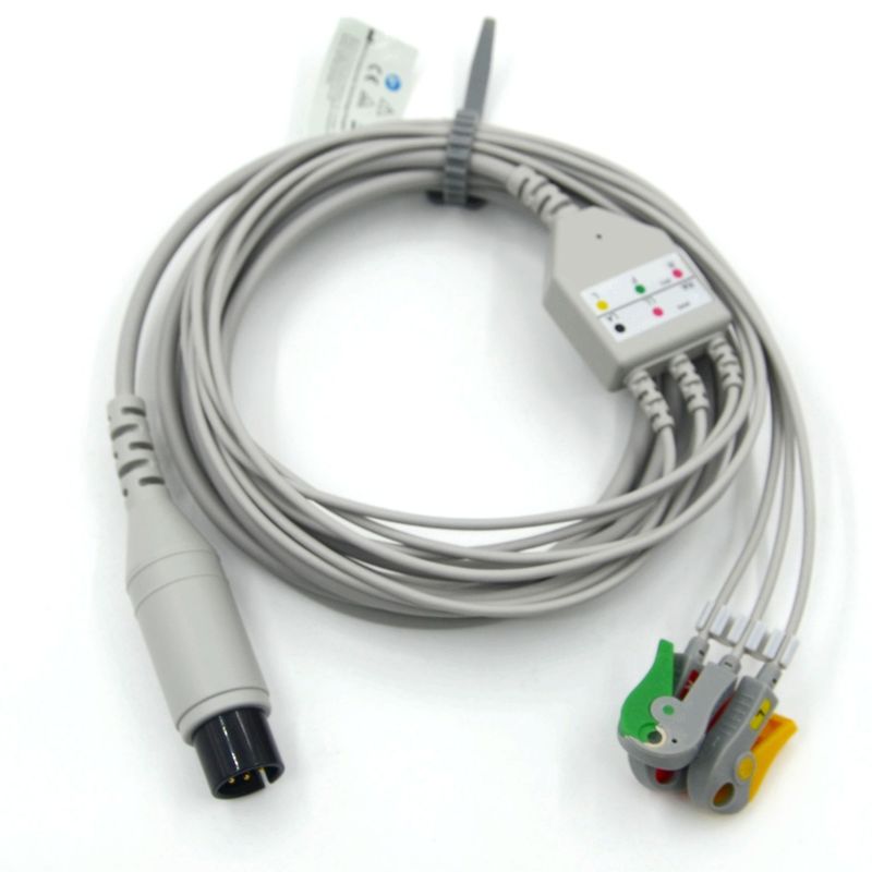 Συμφωνητικό AAMI Συμφωνητικό 3 Lead ECG Cable IEC Grabber για ιατρικά αξεσουάρ