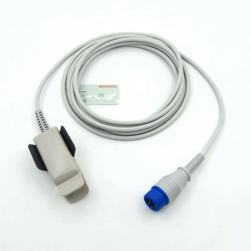 Συμβατός Επαναχρησιμοποιούμενος Αισθητήρας Clip Ενηλίκων Zoll M2, Αξεσουάρ Μόνιτορ Κατασκευαστή, Αισθητήρας SpO2